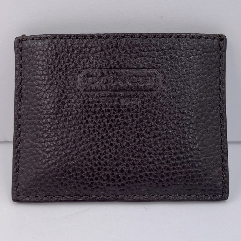 COACH CHANGE STORAGE COMPARTMENT WITH A SNAP IN THE BACK, BROWN COLOR
